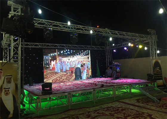 Fan Free Design P6mm Stage Rental LED Display High Definition Visual Effect 576*576mm Cabinet