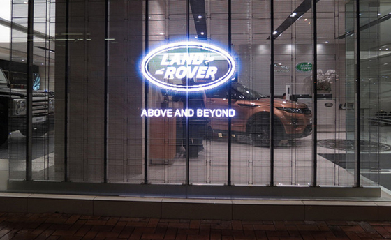 Energy Saving Led Transparent Display 1000*500mm / 1000*1000mm Retail Store Glass Video Wall Fast Cooling