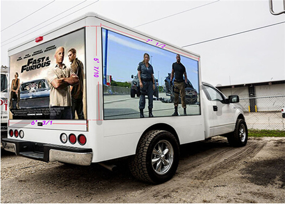P16mm Mobile Truck LED Display For For Outdoor Events Static Constant Current Driving