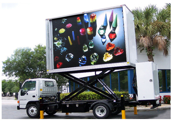 P16mm 2R1G1B Mobile Truck LED Display Portable Led Signs Super Slim
