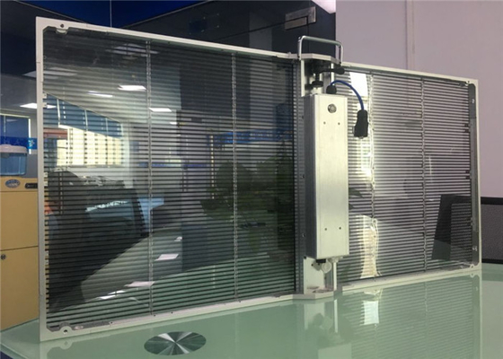 80% Transparency Led Mesh Screen , Transparent Led Curtain Display For Chain Stores