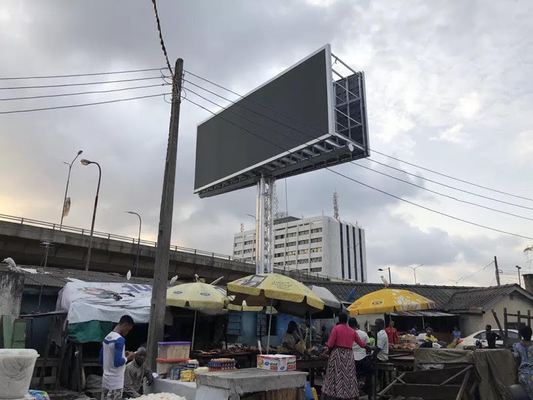 SMD3535 8000nits Outdoor Curved LED Display P10 Magnesium Alloy 350W/M2
