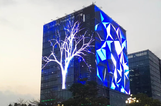 Outdoor P3.9 P7.8 5500nits LED Transparent Display 1000x500mm Cabinet