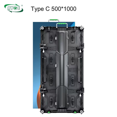 Type C P2.976  Indoor Rental LED Display 500x500mm / 500x1000 Corner Protetctor Cabinet
