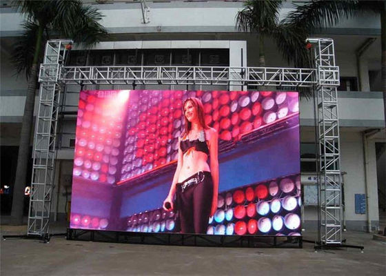 Waterproof P4.81mm 500*1000mm Cabinet Stage LED Screens For Events Aluminum Cabinet Material
