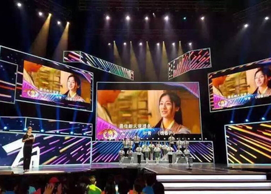 1920Hz P4.81 Stage Rental LED Display 500*1000mm Cabinet Largest Stadium TV Screen Seamless Splicing RGB LED Screen