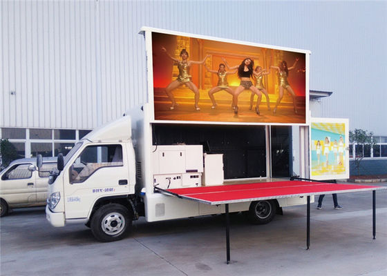 Waterproof P8mm Mobile Truck LED Display Wide Viewing Angle IP65/IP54