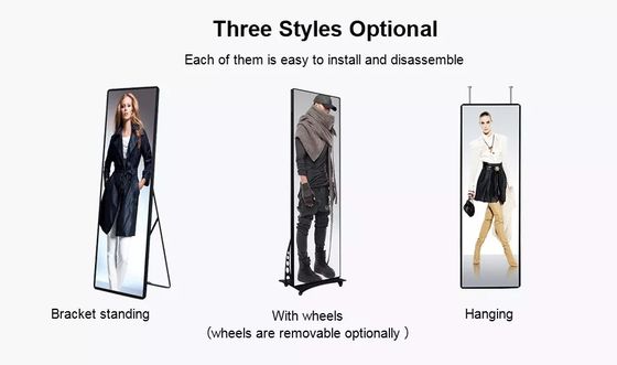 Front Service P2.5 Poster LED Display GOB LED Screen Poster For Shopping Malls